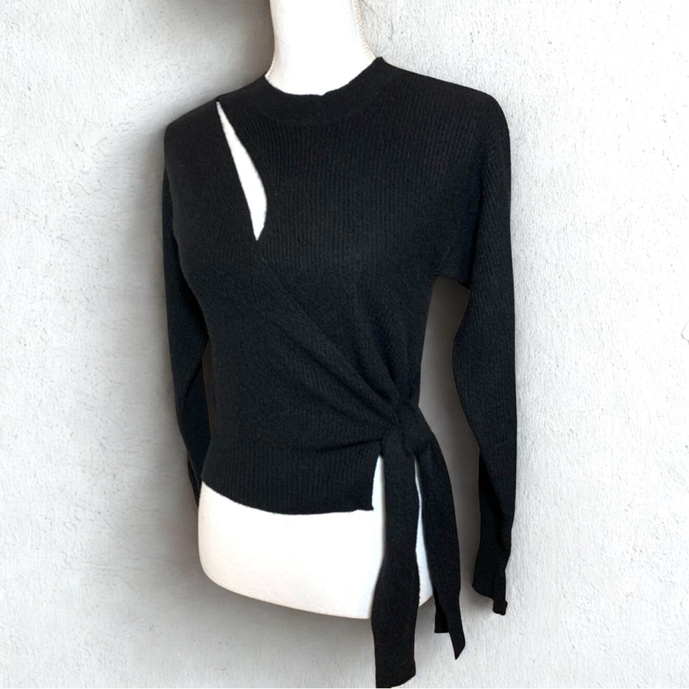 27 Miles Women 100% Cashmere Wrap Sweater Size XS